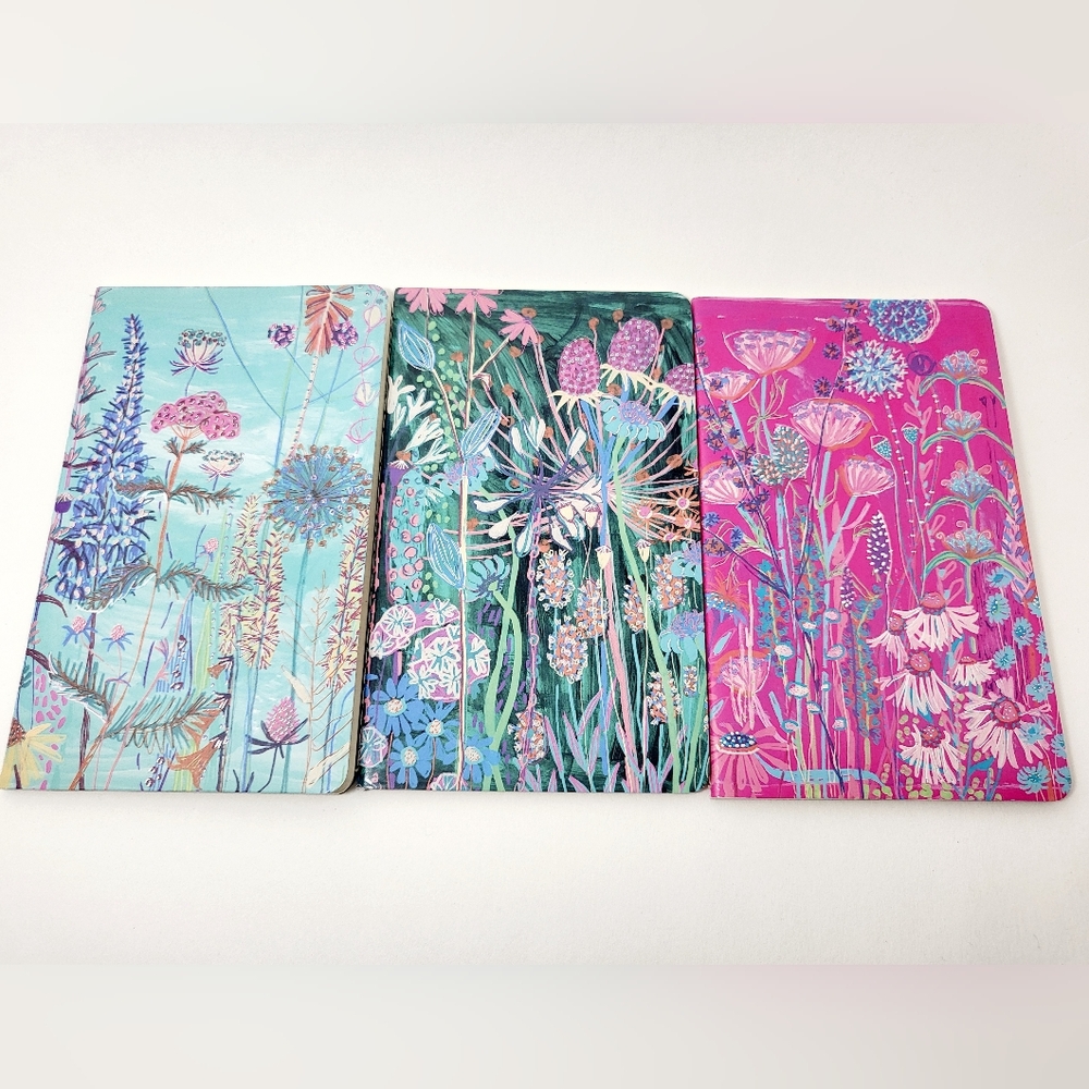 Set of Three Mini Notebooks - Floral - Flame Tree Publishing